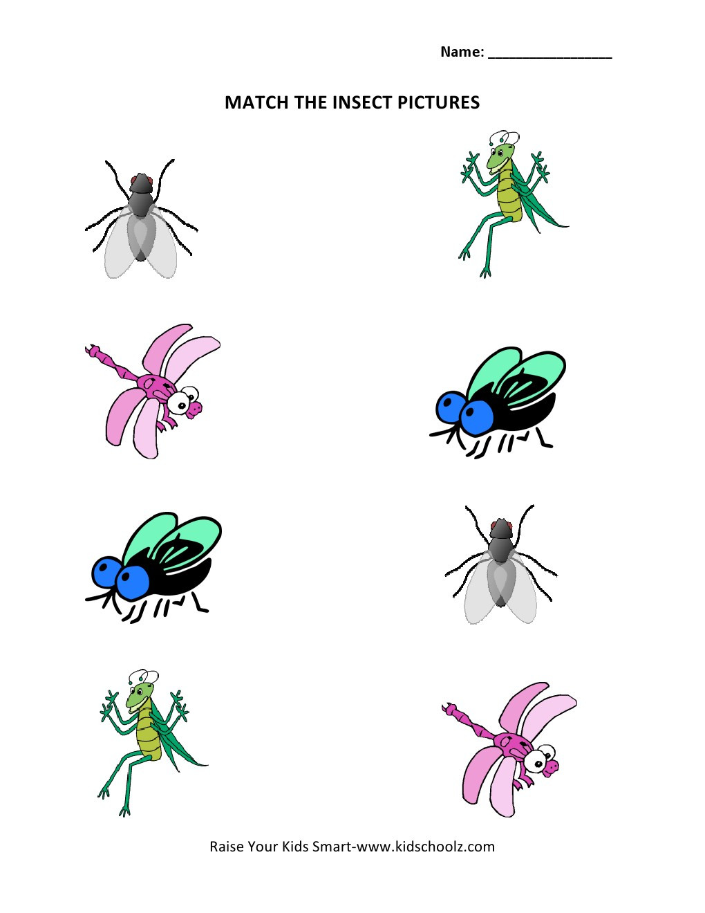 Insects Worksheets for Kindergarten Insect Worksheets for Kindergarten &amp; Bugs and Insects theme