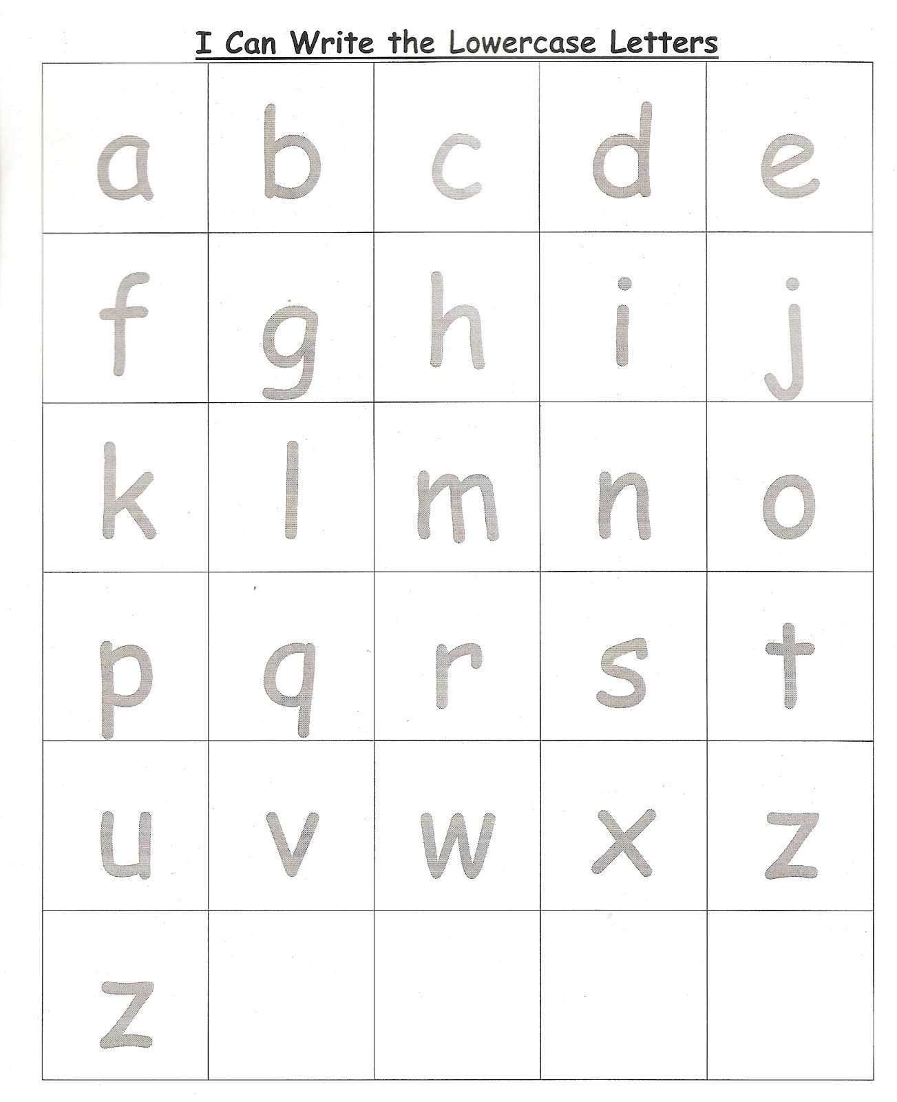 Kindergarten Lowercase Letters Worksheets Preschool Worksheets Lowercase Letters Clover Hatunisi