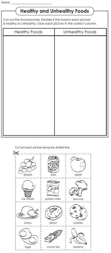 Kindergarten Nutrition Worksheets Pin On Printable Worksheet for Kindergarten