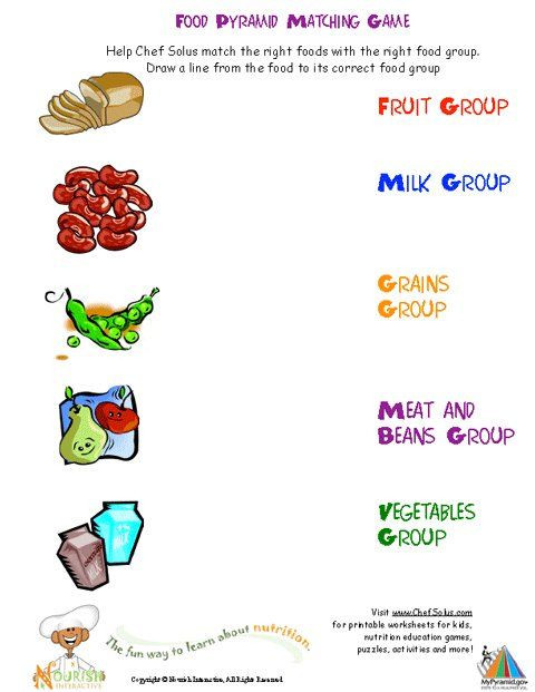 Kindergarten Nutrition Worksheets Printable Activities and Worksheets About Nutrition and the