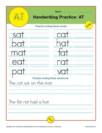 Kindergarten Sentence Writing Practice Worksheets Letters at
