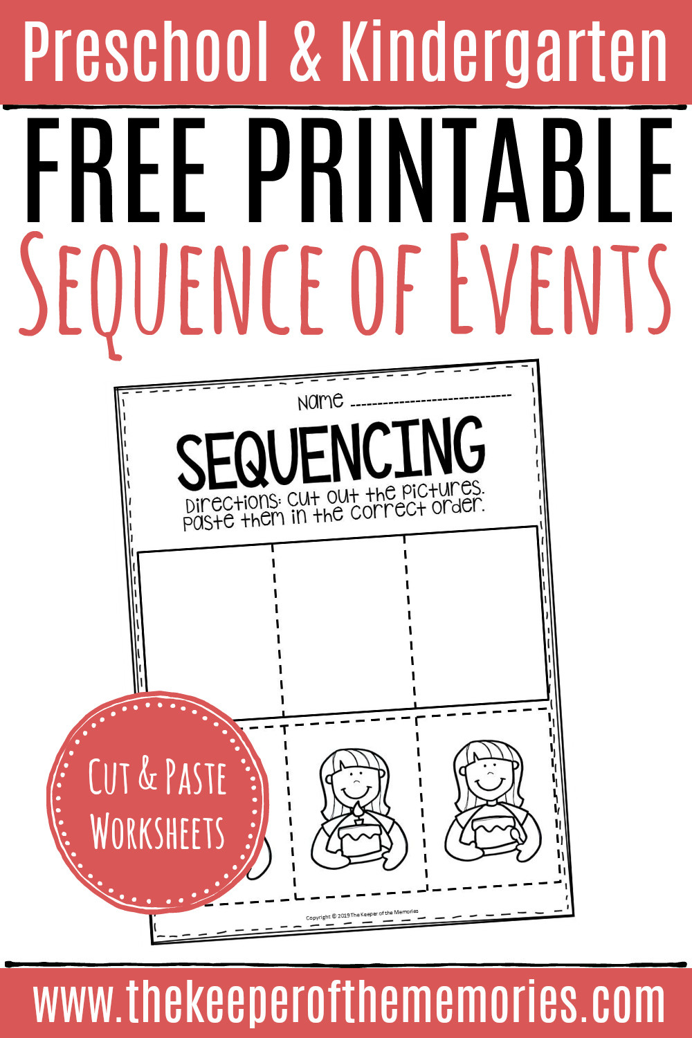 Kindergarten Sequence Worksheets Free Printable Sequence Of events Worksheets