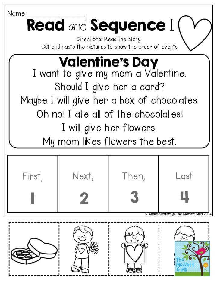 Kindergarten Sequencing Worksheet February Fun Filled Learning
