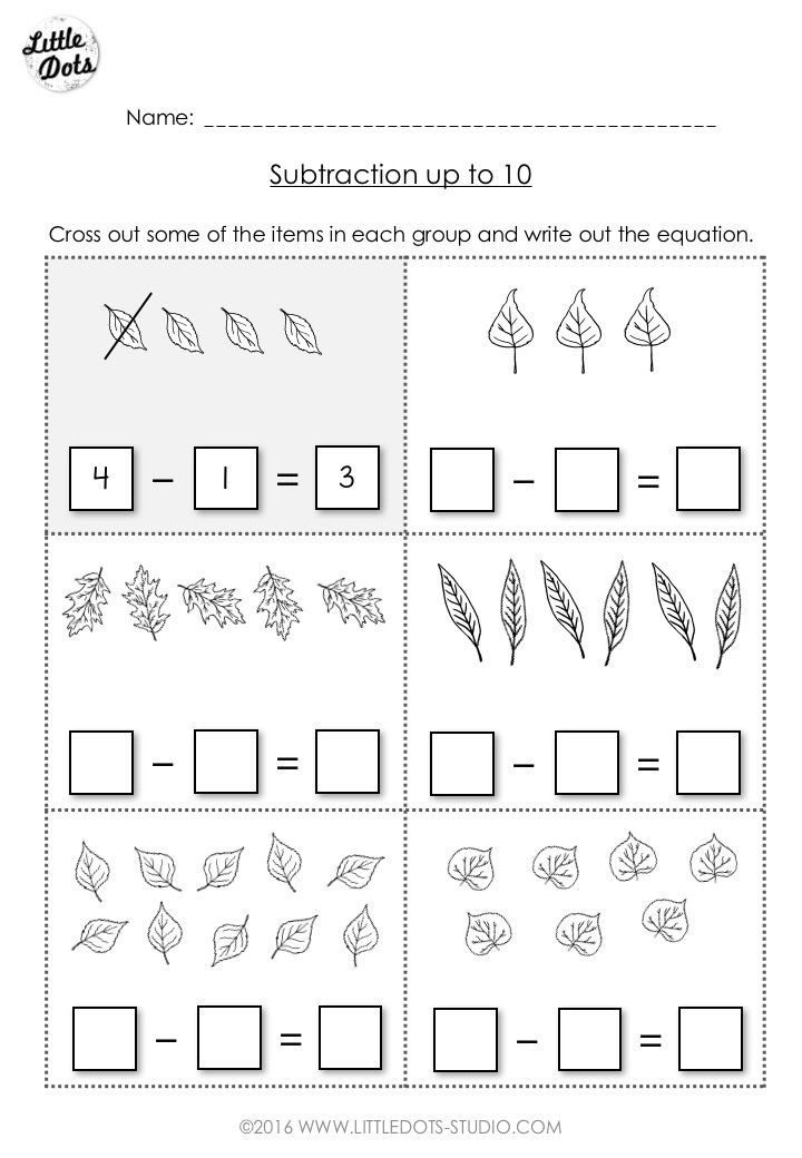Kindergarten Subtraction Worksheets Free Printable Free Subtraction Worksheet for Kindergarten and Grade One