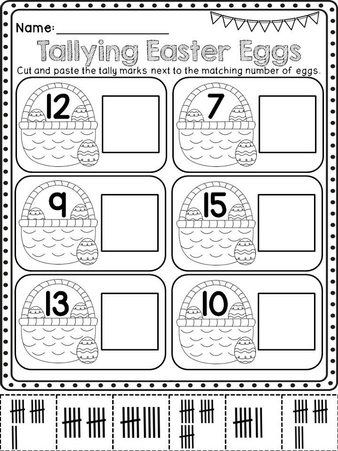 Kindergarten Tally Mark Worksheets Tally Mark Worksheets Printable