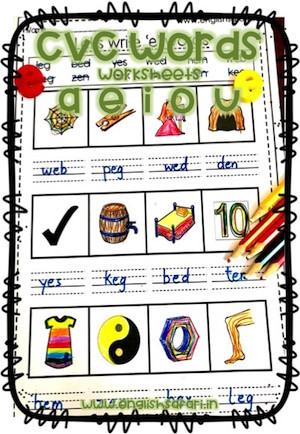 Kindergarten Three Letter Words Worksheets Cvc Words Worksheet for Kindergarten Free