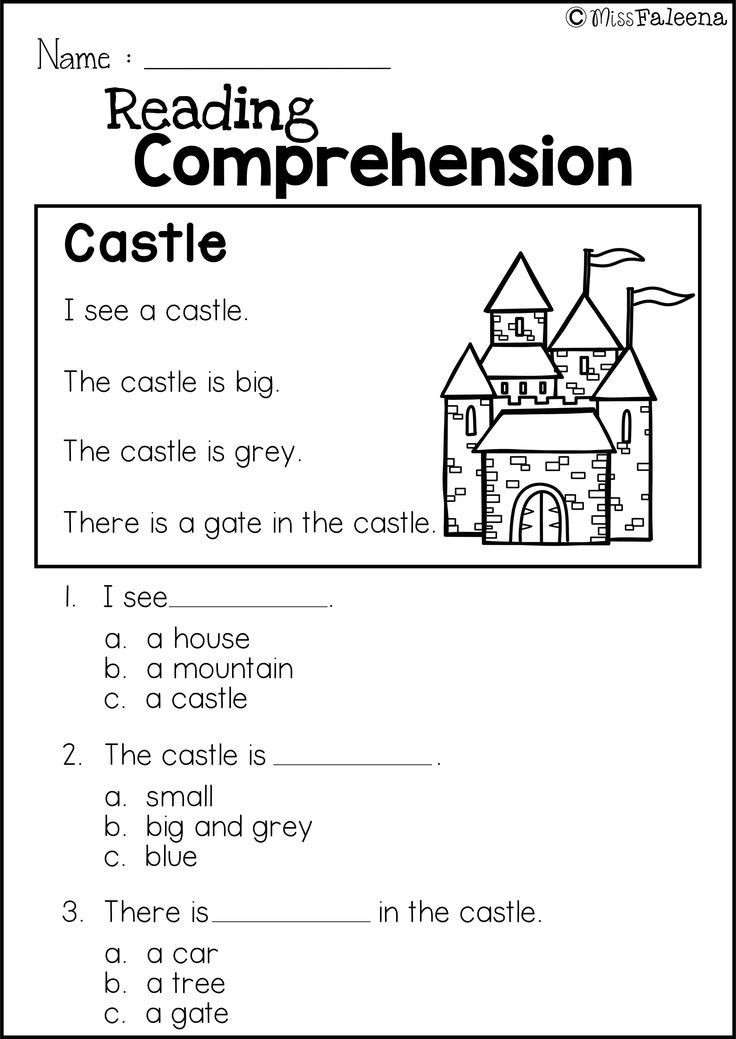 Kindergarten Worksheets Reading Comprehension Reading Prehension Set 1
