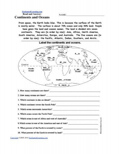 Label Continents and Oceans Printable 32 Label Continents and Oceans Worksheet Labels Database 2020