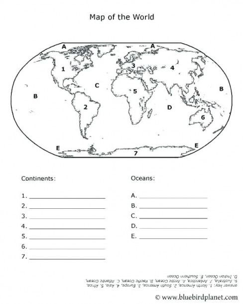 Label Continents and Oceans Printable Idea by Casey Phillips On School Stuff In 2020