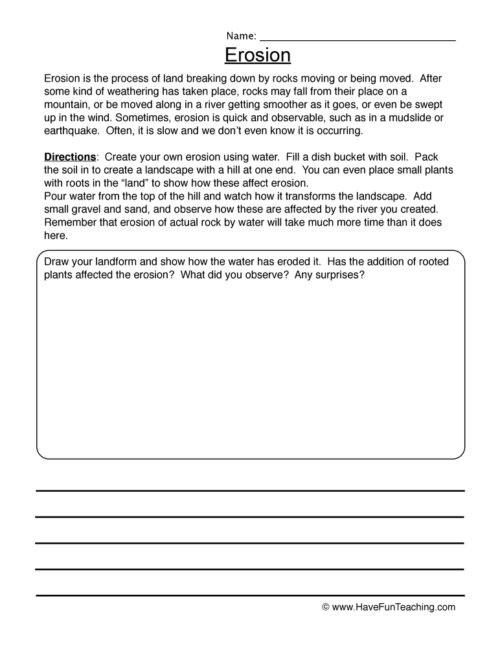 Landforms Worksheet for Kindergarten Landforms Worksheets • Have Fun Teaching