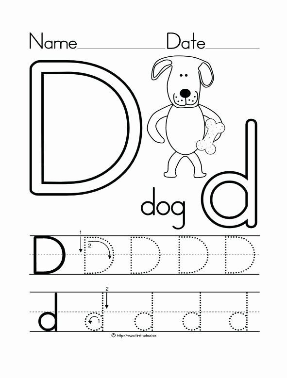 Letter D Worksheet Preschool Letter D Worksheet for Preschool Beautiful 26 Learner