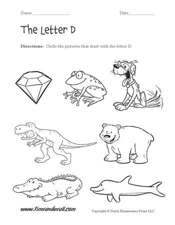 Letter D Worksheet Preschool Letter D Worksheets