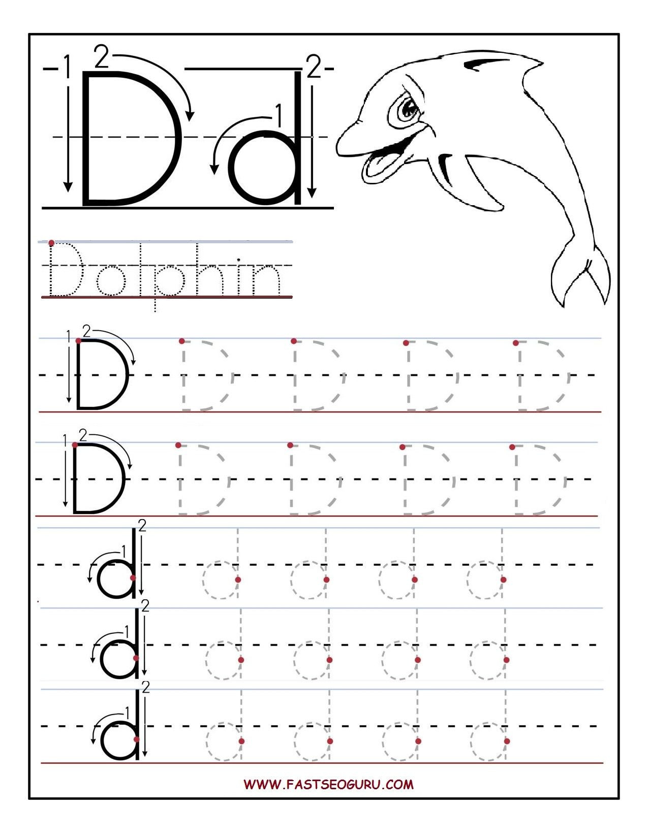Letter D Worksheet Preschool Letter D Worksheets to You Letter D Worksheets Alphabet