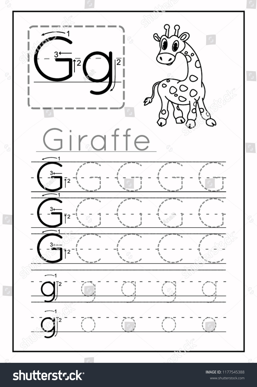 Letter G Worksheets for Kindergarten Writing Practice Letter G Printable Worksheet à¹à¸§à¸à¹à¸à¸­à¸£à¹à¸ªà¸à¹à¸­à¸
