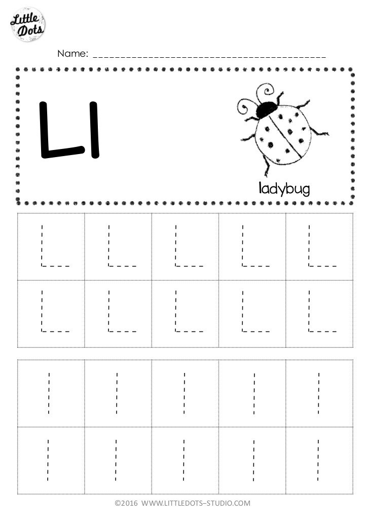 Letter L Worksheet for Preschool Free Letter L Tracing Worksheets