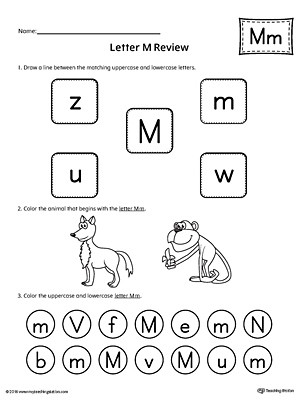 Letter M Worksheets for Preschoolers All About Letter M Printable Worksheet