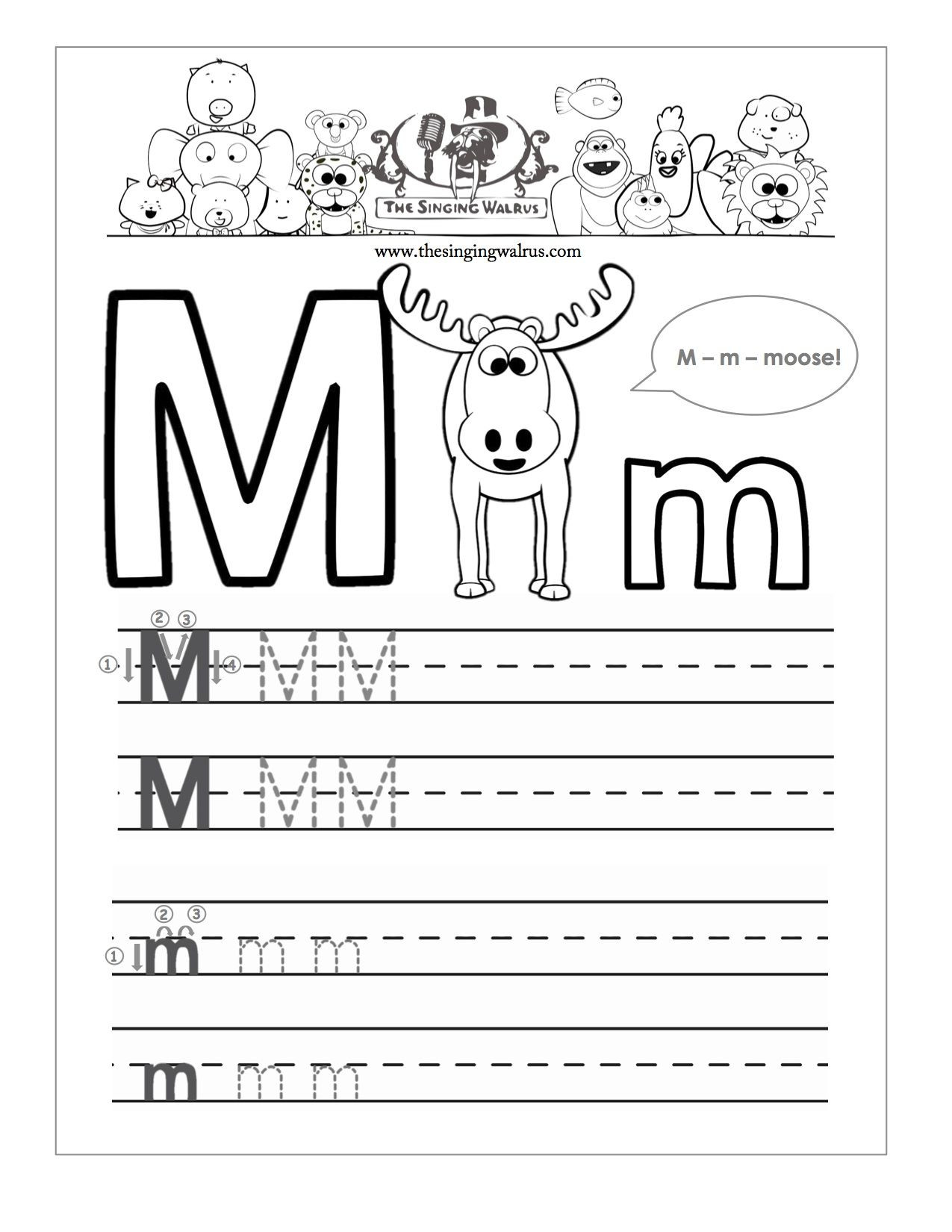 Letter M Worksheets for Preschoolers Beautiful Letter M Writing Worksheet