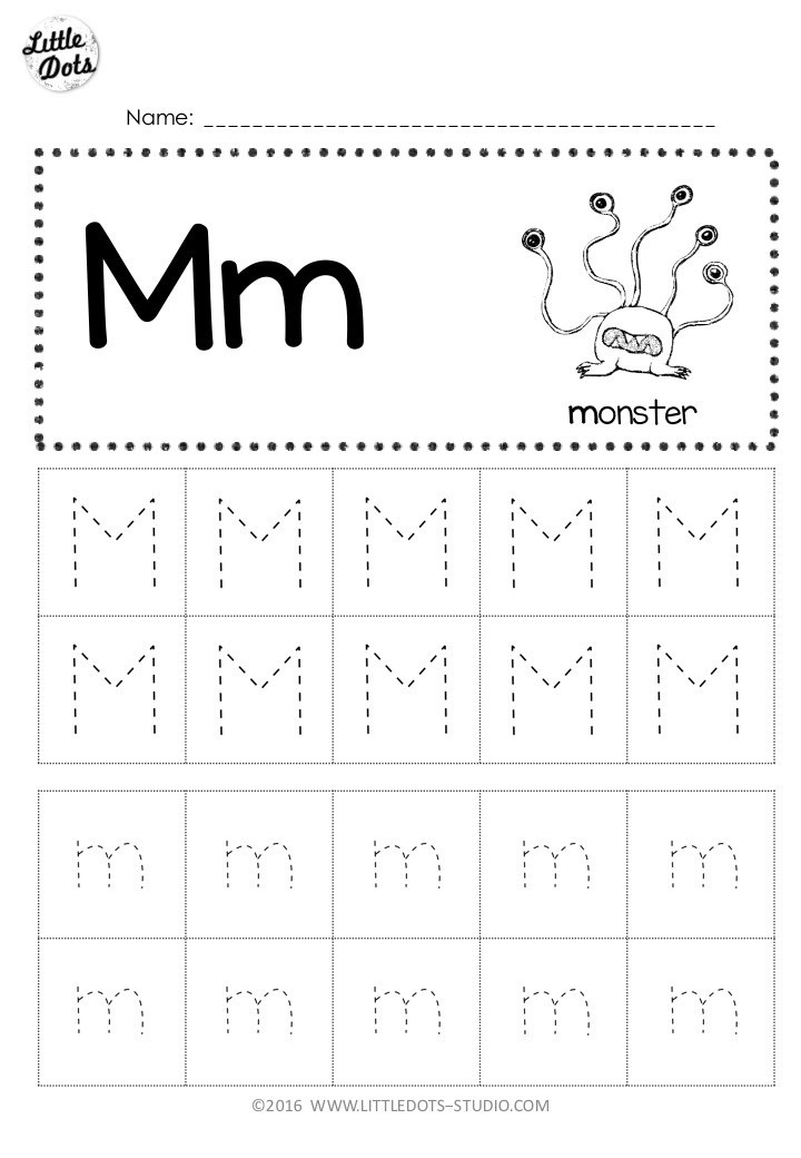 Letter M Worksheets for Preschoolers Free Letter M Tracing Worksheets