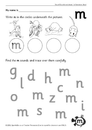 Letter M Worksheets Kindergarten Letter M Phonics Activities and Printable Teaching Resources