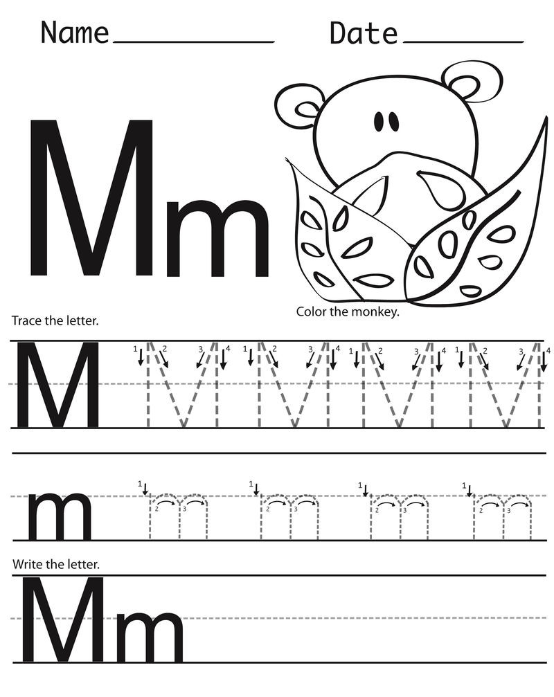 Letter M Worksheets Preschool Letter M Worksheets to Download Letter M Worksheets