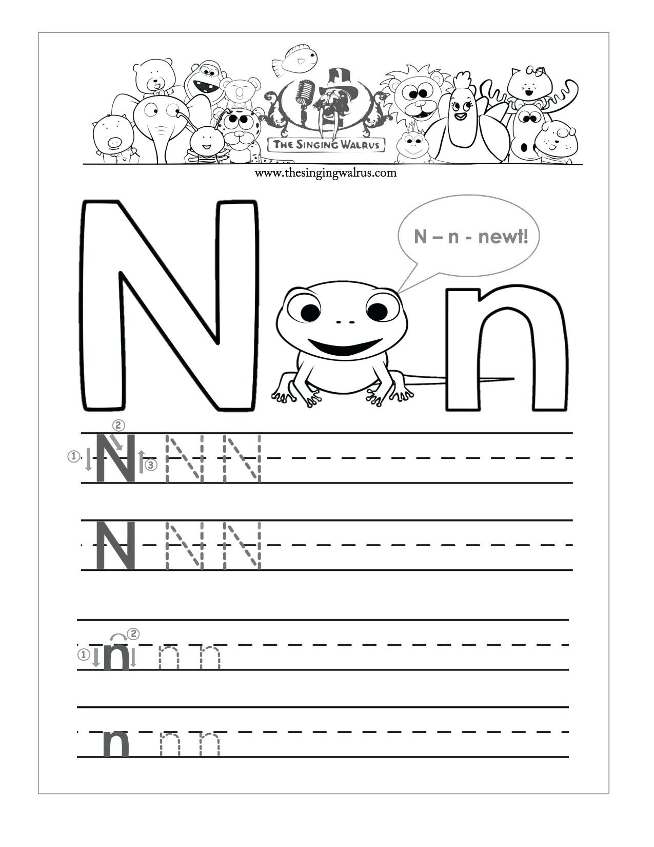 Letter N Preschool Worksheets Letter N Worksheets for You Letter N Worksheets Alphabet