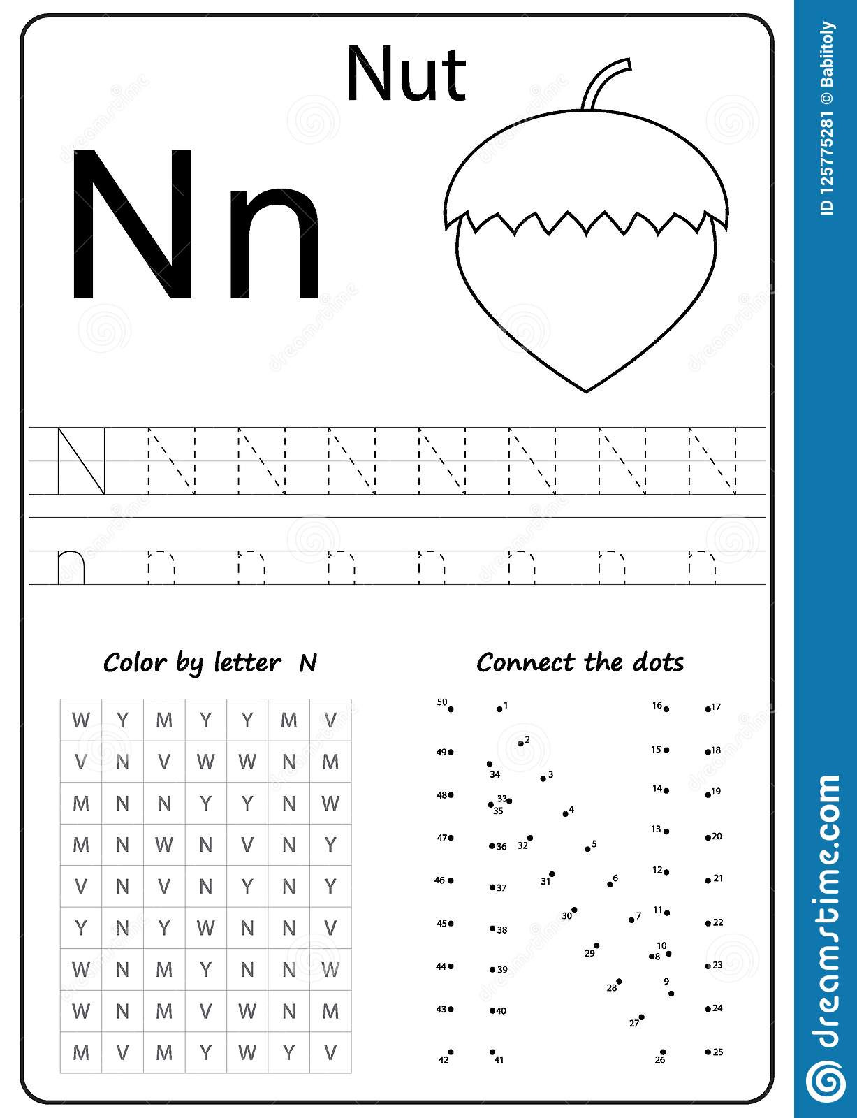 Letter N Worksheets for Kindergarten Writing Letter N Worksheet Writing A Z Alphabet