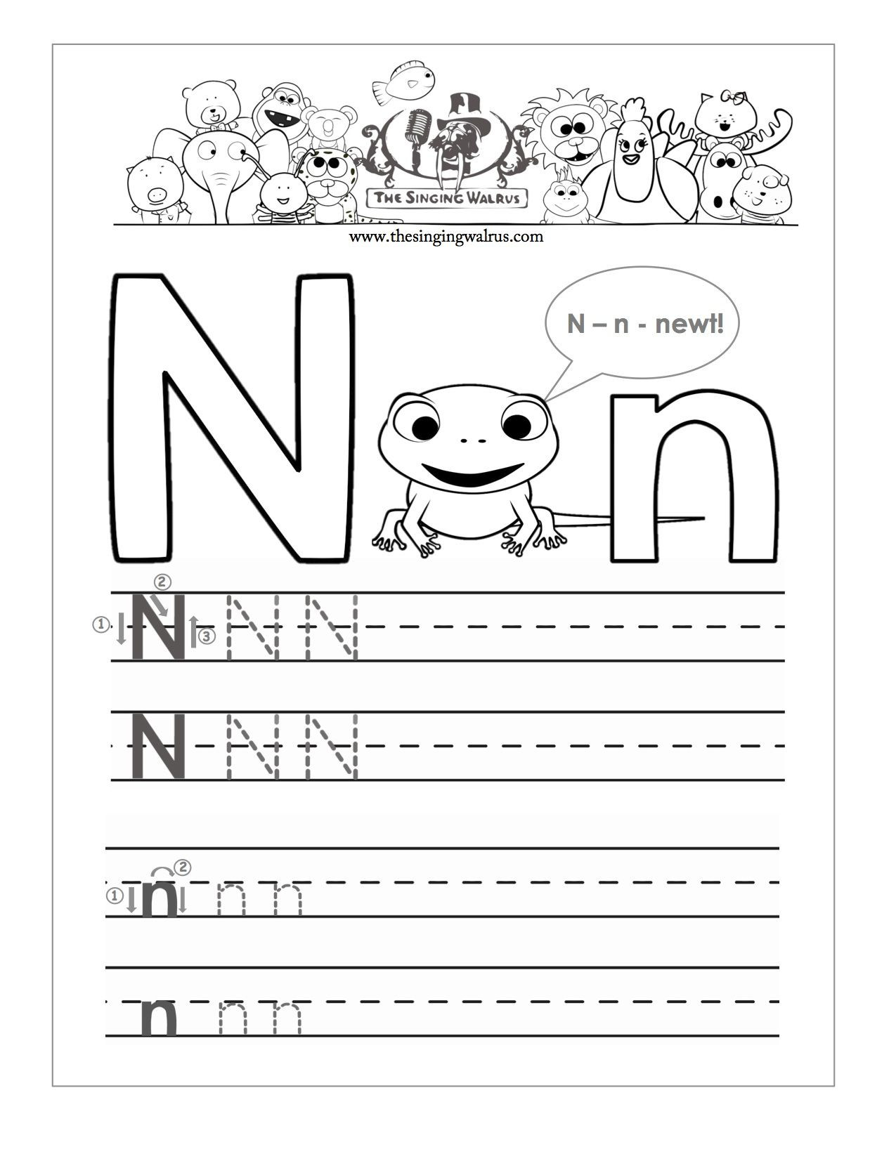 Letter N Worksheets Kindergarten Letter N Worksheets for Kindergarten Letter N Worksheets