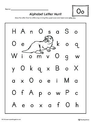 Letter O Worksheets for Preschool Letter O Worksheets for Preschool Alphabet Letter Hunt