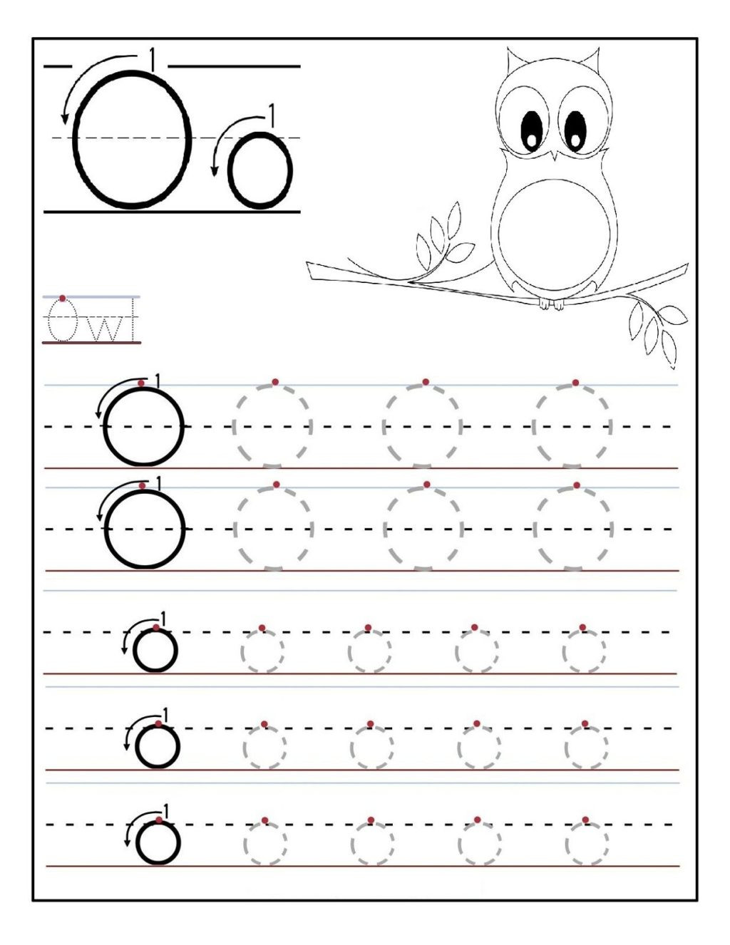 Letter O Worksheets for Preschool Worksheet Awesome O Worksheets for Kindergarten Image