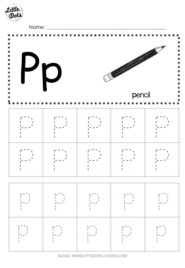 Letter P Preschool Worksheets Free Letter P Tracing Worksheets