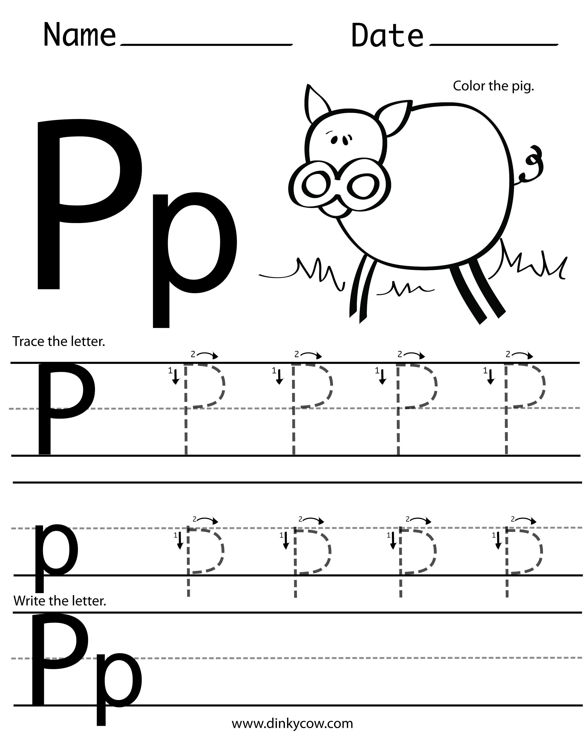 Letter P Worksheets Preschool Letter P Worksheets