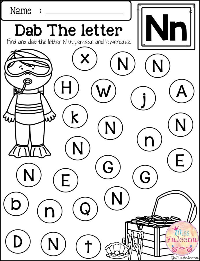 Letter Recognition Worksheets for Kindergarten Free Alphabet Kindergarten Worksheets Letter Recognition 5th