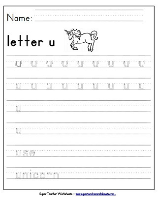 Letter U Worksheets for Kindergarten Letter U Worksheets Recognize Trace &amp; Print