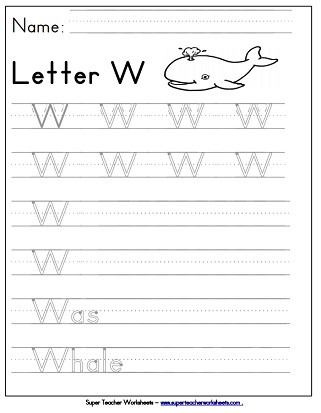 Letter W Worksheets for Preschoolers Letter W Worksheets Recognize Trace &amp; Print