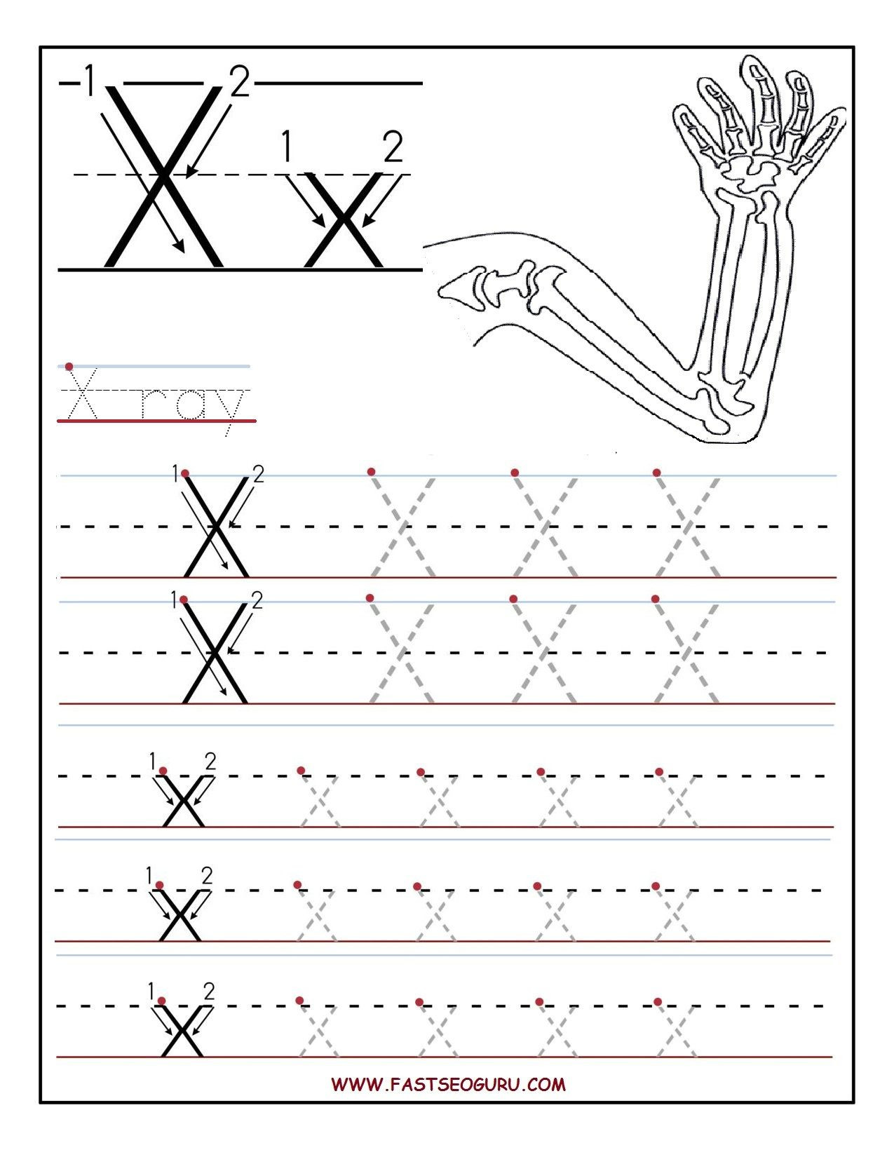 Letter X Worksheets for Preschool Letter X Worksheets Preschool Free