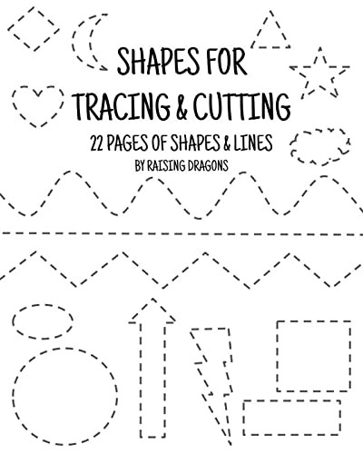 Listening Center Response Sheet Kindergarten Shapes Tracing and Cutting Activity Printable Scissor Skills