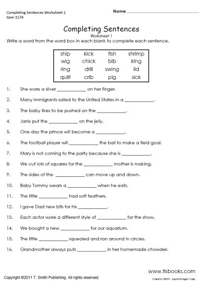 Long O Worksheets 2nd Grade Short I sound Packet