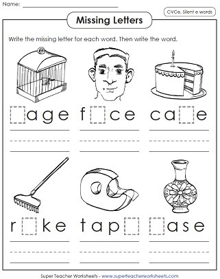 Long Vowels Worksheets First Grade Silent E Worksheets