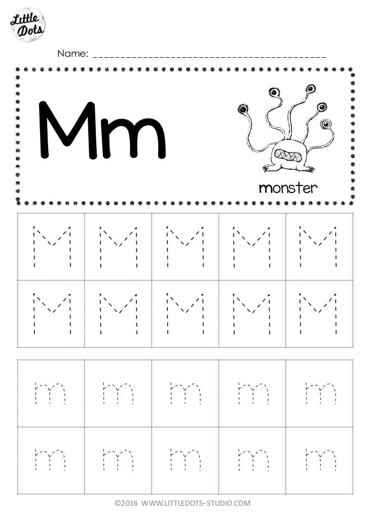 M Worksheets Preschool Free Letter M Tracing Worksheets