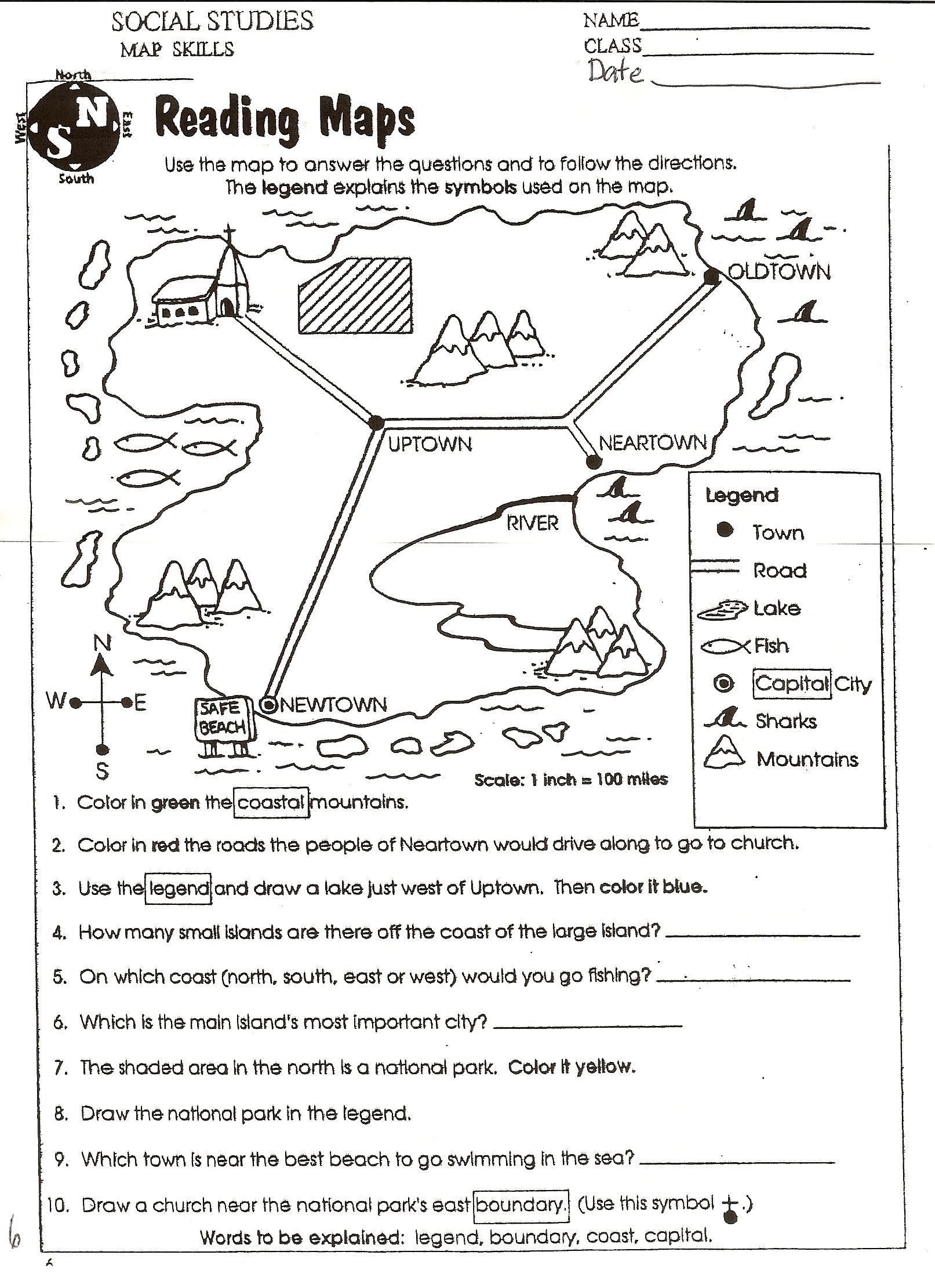 Map Scale Worksheet 3rd Grade Worksheet social Skills Scale Grade Valid Map Stu Rd
