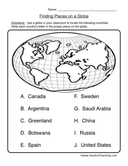 Map Worksheet 2nd Grade Maps Worksheets • Have Fun Teaching