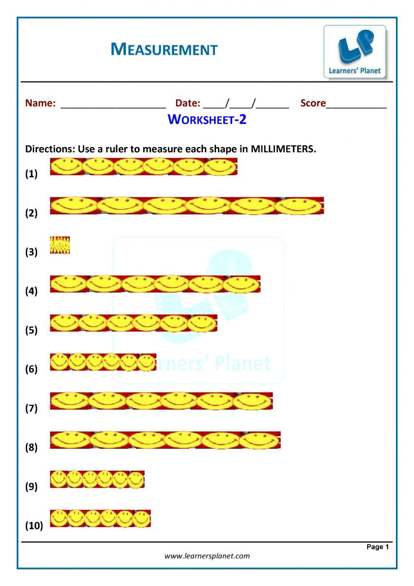 Measurement Worksheet 3rd Grade 3rd Grade Measurement Worksheets