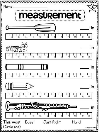 Measurement Worksheets for 2nd Grade Awesome Measurement Worksheets for First Grade that are