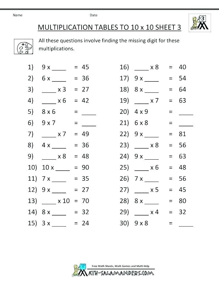 Mental Math Worksheets Grade 3 Worksheets for Grade 6 Math – Omgstories