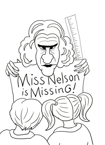 Miss Nelson is Missing Printables Miss Nelson is Missing Coloring Page