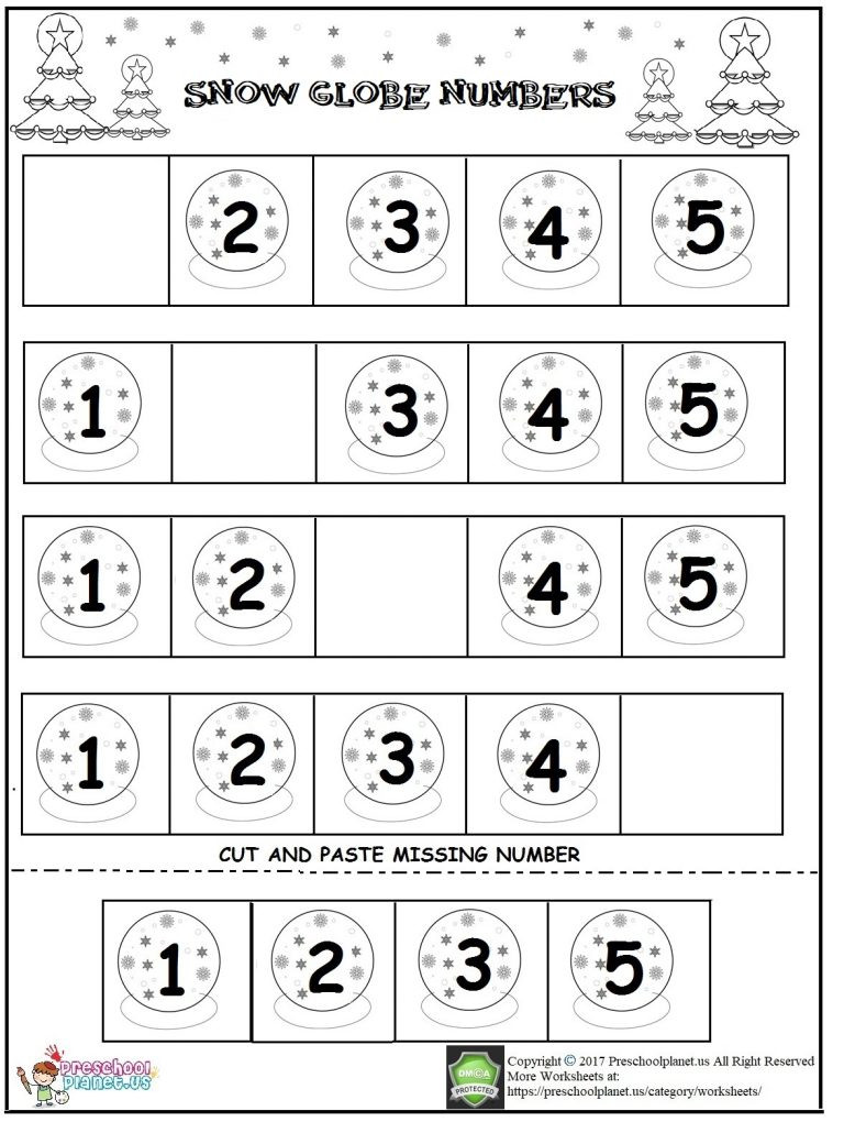 Missing Number Worksheet for Kindergarten Missing Number Worksheets for Preschool – Preschoolplanet