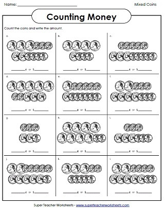 Money Worksheets 3rd Grade Counting Coins Advanced Printables