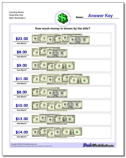 Money Worksheets 3rd Grade Counting Money