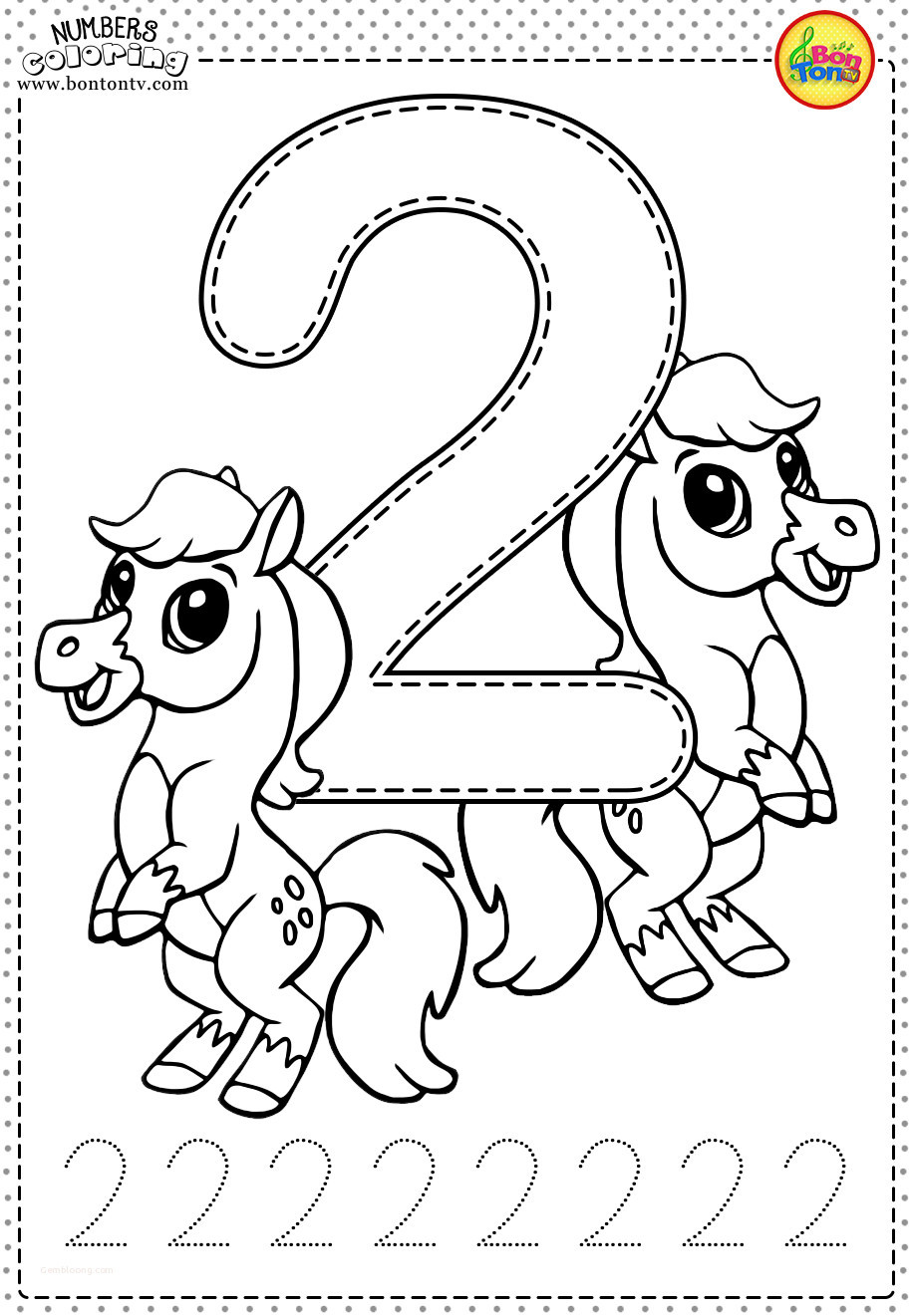 Number 2 Worksheets for Preschool Coloring Pages Printable Coloring Book for toddlers Fresh