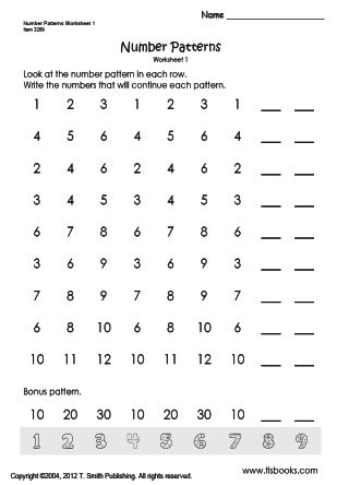 Number Pattern Worksheets 5th Grade Pleting Number Patterns Worksheets 1 and 2